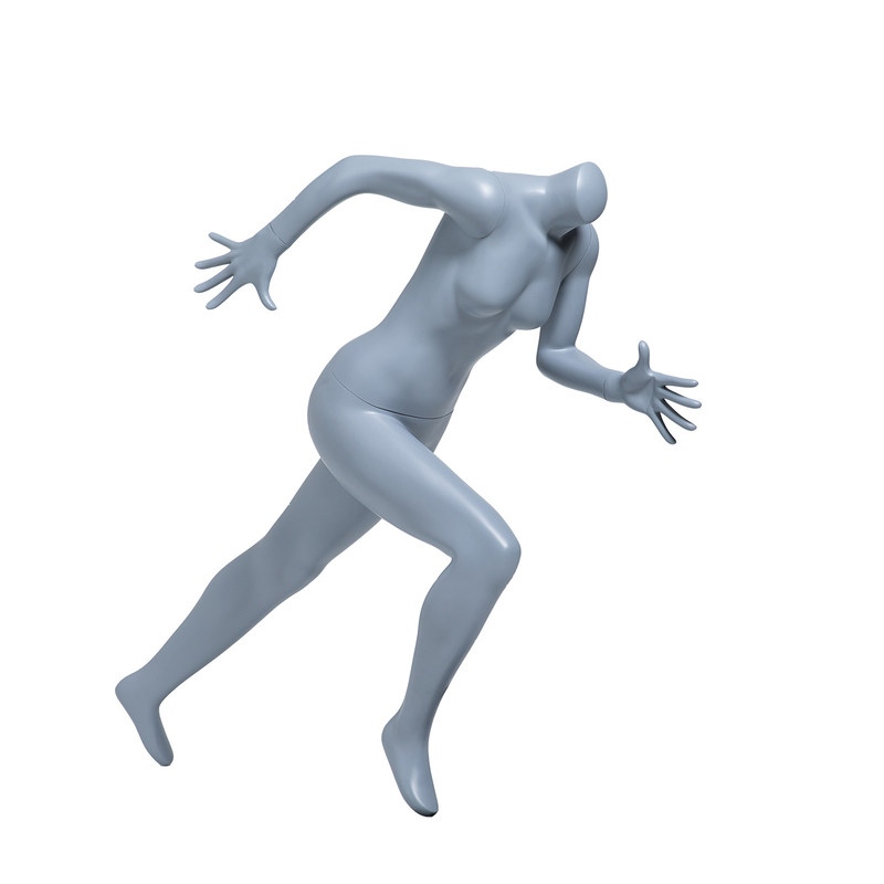 Correndo Pose sem Cabeça Fêmea Manikinha Cor Personalizada Para Vestuário Esportivo